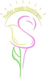 Tulips meets Flamingos logo