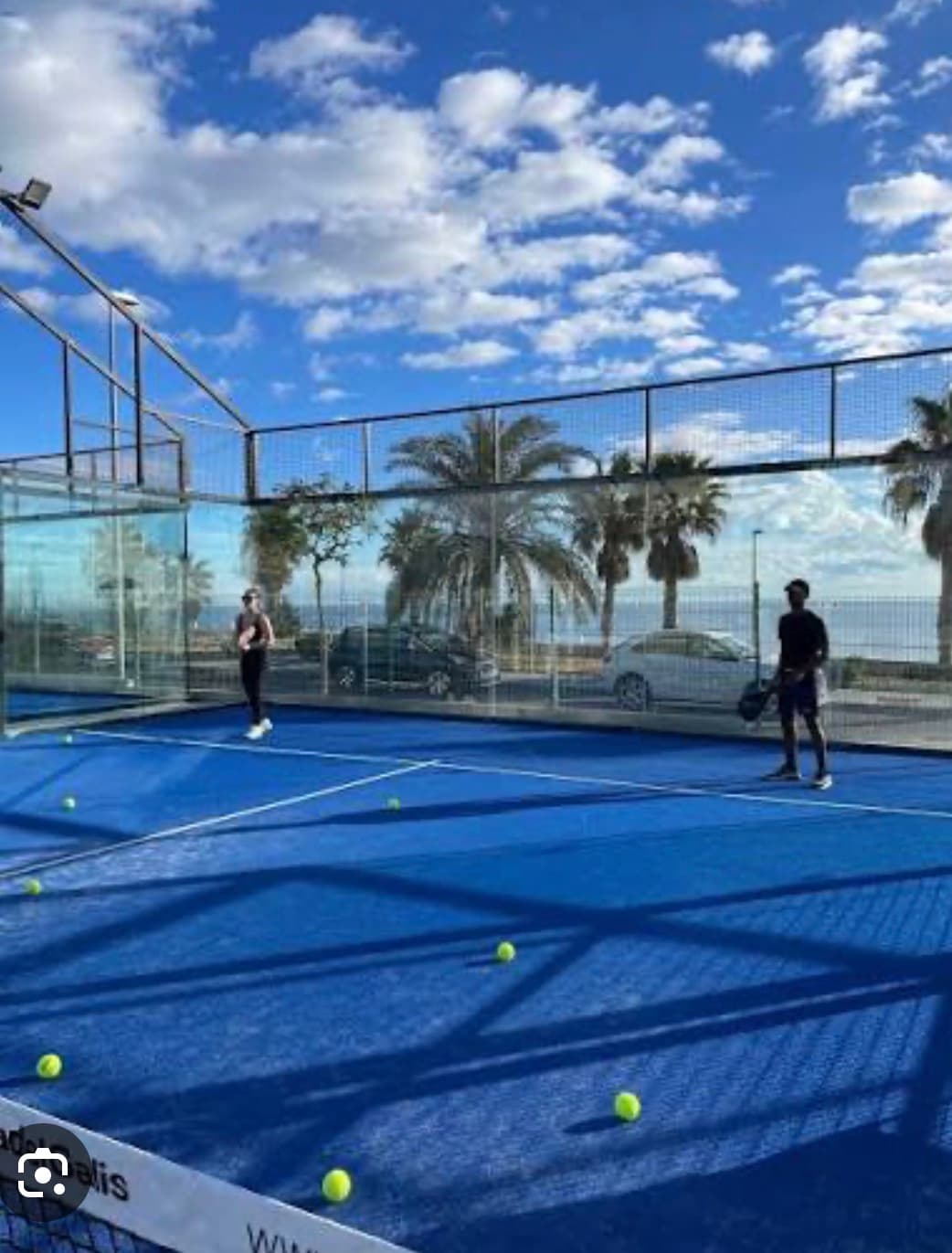 Padelbaan in San Pedro del Pinatar met spelers
